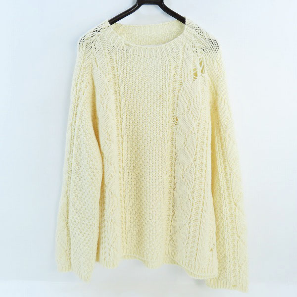実際に弊社で買取させて頂いたMaison Martin Margiela 10/メゾンマルタンマルジェラ 21AW デストロイ ウールニット S50GP0252 S17833/1