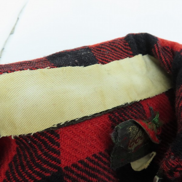 実際に弊社で買取させて頂いた【難有】Woolrich/ウールリッチ ヴィンテージ ハーフジップ 長袖シャツ/15の画像 3枚目