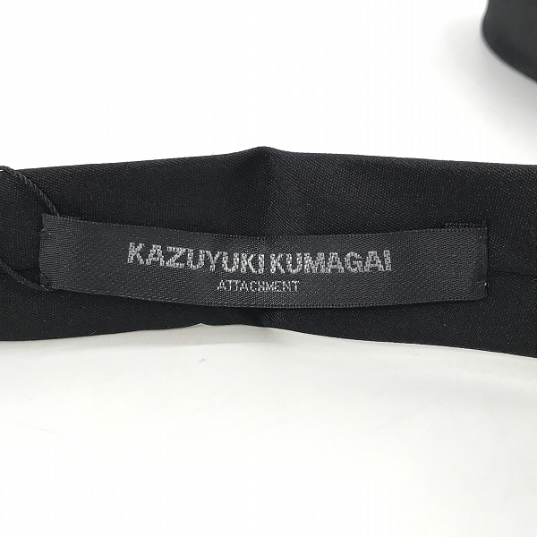 実際に弊社で買取させて頂いた【未使用】KAZUYUKI KUMAGAI ATTACHMENT/カズユキクガマイ アタッチメント シルクネクタイ KA81-110の画像 2枚目