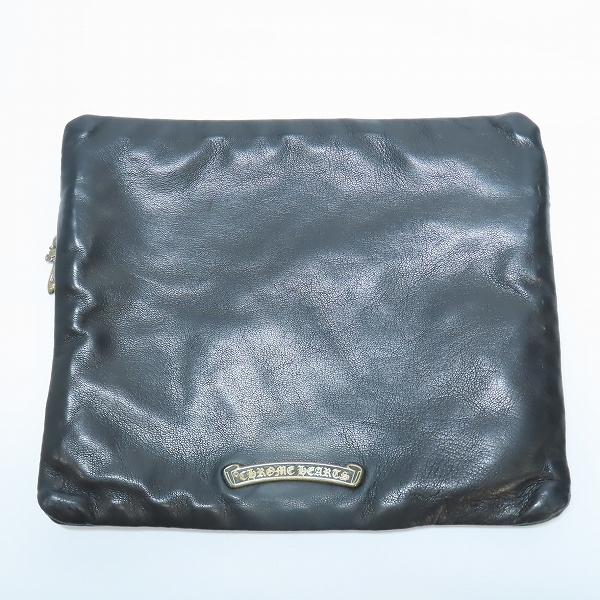 実際に弊社で買取させて頂いたCHROME HEARTS/クロムハーツ LACE SIDE POUCH 3 CEME/レースサイド ポーチ 3セメタリークロスパッチの画像 1枚目