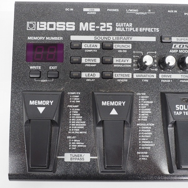 実際に弊社で買取させて頂いた【難有り】BOSS/ボス ME-25 Guitar Multiple Effects ギター用マルチエフェクターの画像 1枚目