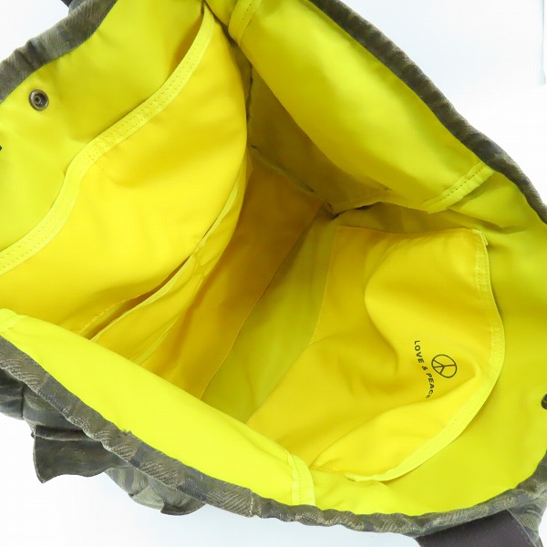 実際に弊社で買取させて頂いたPORTER/ポーター 70th Anniversary GREEN EYE グリーンアイ トートバッグの画像 3枚目