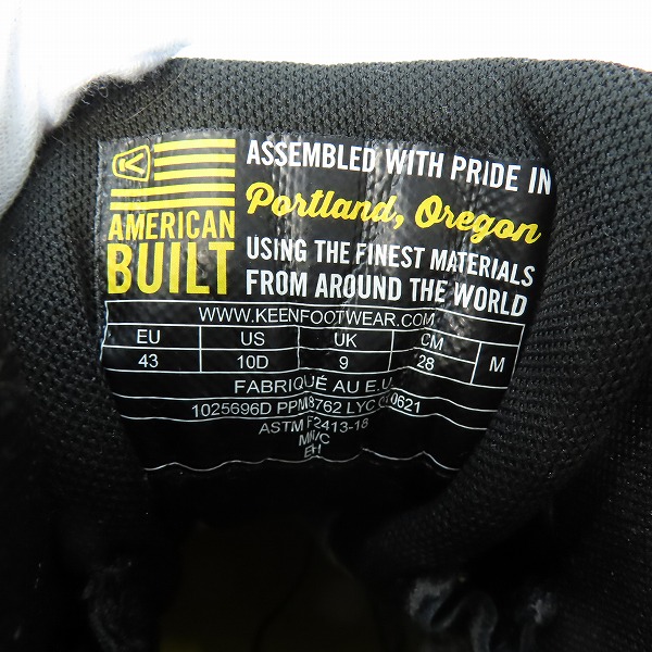実際に弊社で買取させて頂いたKEEN/キーン TROY6 KBF WP/トロイ シックス カーボンファイバートゥ 安全靴/ブーツ 1025696D/10Dの画像 5枚目
