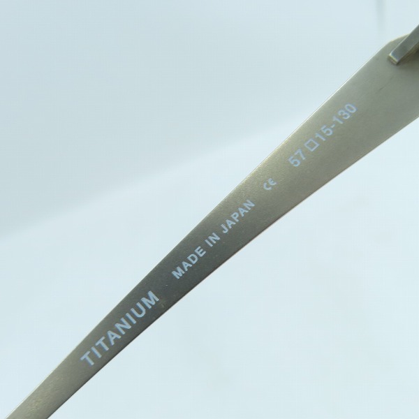 実際に弊社で買取させて頂いたSAMURAI SHO/サムライ翔  TITANIUM/チタン 度入り メガネフレーム/アイウェア SS-T12 #1の画像 6枚目