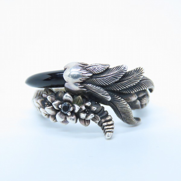 実際に弊社で買取させて頂いた【ギャラ付き】Bloody Mary/ブラッディマリー Revival Collection ブルームリング 開花 wオニキス/ブラックダイヤモンド/11号 の画像 1枚目