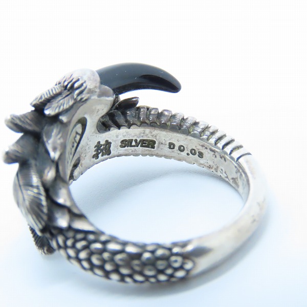 実際に弊社で買取させて頂いた【ギャラ付き】Bloody Mary/ブラッディマリー Revival Collection ブルームリング 開花 wオニキス/ブラックダイヤモンド/11号 の画像 7枚目