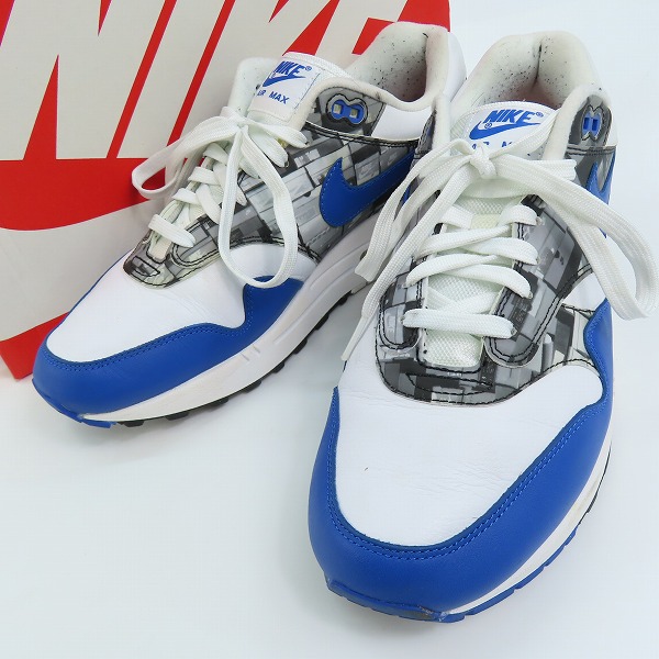 実際に弊社で買取させて頂いたNIKE×atmos/ナイキ×アトモス AIR MAX 1 PRNT/エアマックス1 プリント BLUE WE LOVE NIKE AQ0927-100/28