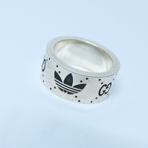 実際に弊社で買取させて頂いたGUCCI×adidas/グッチ×アディダス エングレービングリング 14 /13号