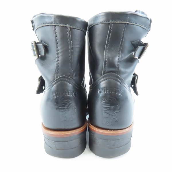 実際に弊社で買取させて頂いたCHIPPEWA/チペワ 7インチ スチールトゥ レザー ショートエンジニアブーツ 91002/7Eの画像 1枚目
