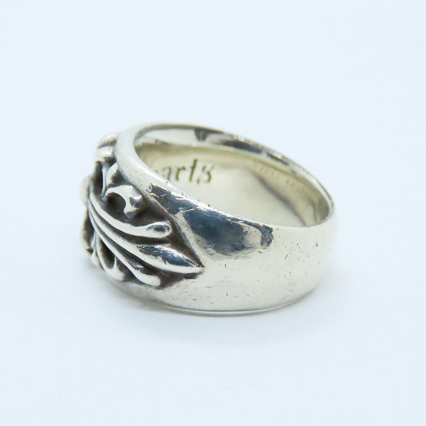 実際に弊社で買取させて頂いたCHROME HEARTS/クロムハーツ FLRL CRS フローラルクロスリング 18.5号の画像 2枚目