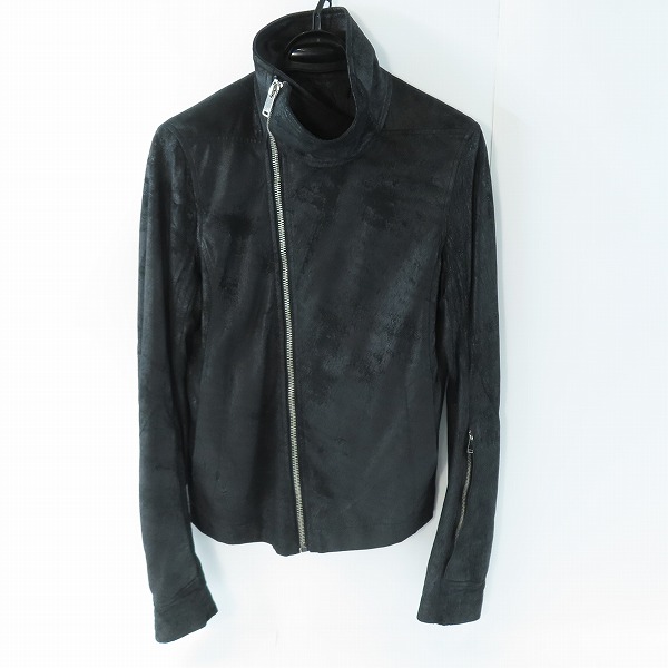 実際に弊社で買取させて頂いたRICK OWENS/リックオウエンス ラムレザージャケット RU5768/46