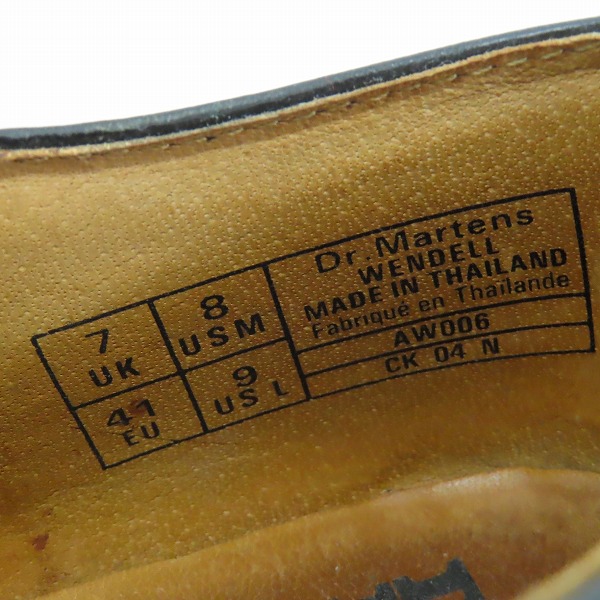 実際に弊社で買取させて頂いたDr.Martens/ドクターマーチン BROGUE SHOE BLACK&WHITE ウィングチップ シューズ/UK7の画像 5枚目