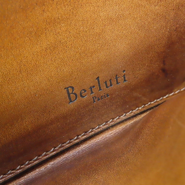 実際に弊社で買取させて頂いたBerluti/ベルルッティ カリグラフィ ラウンドファスナーウォレット/長財布の画像 5枚目