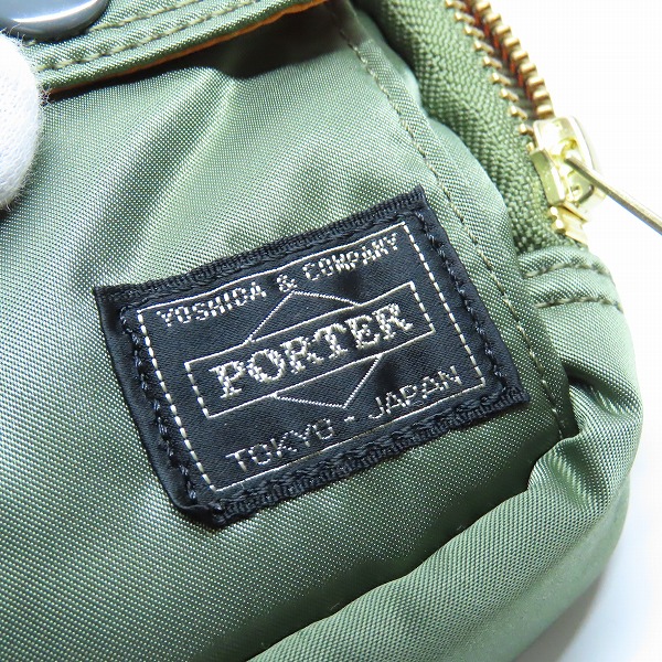 実際に弊社で買取させて頂いた(6)PORTER/ポーター TANKER/タンカー ポーチ カーキの画像 5枚目