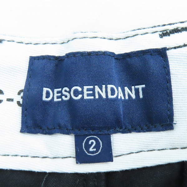 実際に弊社で買取させて頂いたDESCENDANT/ディセンダント DC-3 Wide ワイドパンツ ブラック/2の画像 2枚目