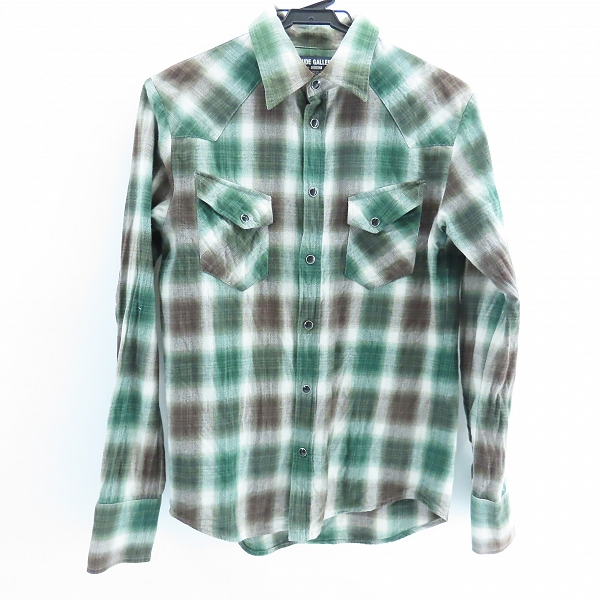 実際に弊社で買取させて頂いたRUDE GALLERY/ルードギャラリー チェック シャツ/2
