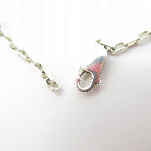 実際に弊社で買取させて頂いたGUCCI/グッチ Gロゴ Wプレート シルバー ネックレスの画像 7枚目