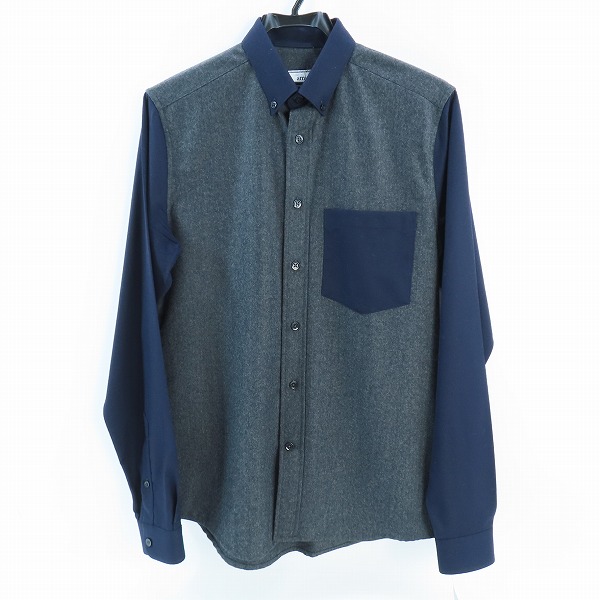 実際に弊社で買取させて頂いたAMI Alexandre Mattiussi/アミ アレクサンドル マテュッシ カラー切替 ウール長袖シャツ H16C09 24/37
