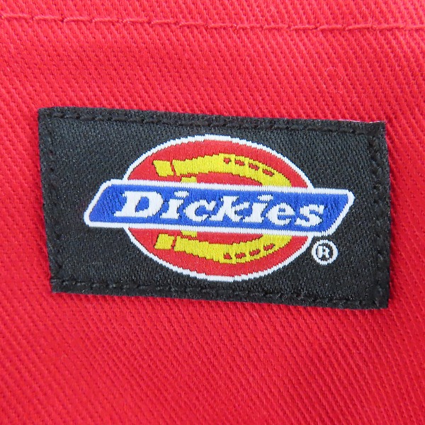 実際に弊社で買取させて頂いたdickies/ディッキーズ ムラサキスポーツ別注 ダブルニーシェフパンツ カラーパンツ レッド 14764500/Mの画像 2枚目