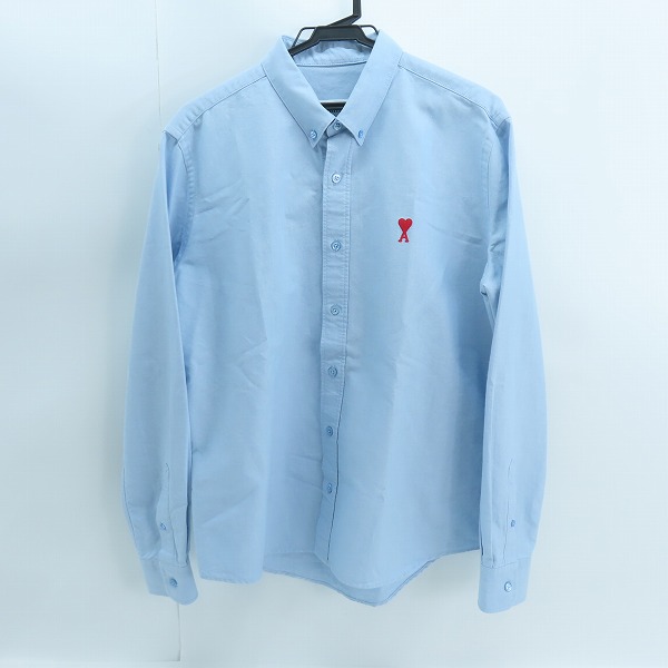実際に弊社で買取させて頂いたami alexandre mattiussi/アミ アレクサンドル マテュッシ ロゴ刺繍 ハートA 長袖シャツ BFHSH113-480/40