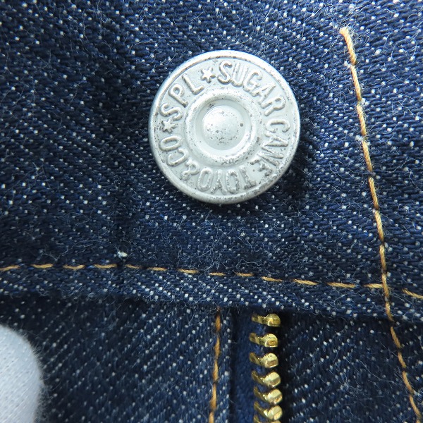 実際に弊社で買取させて頂いたSUGAR CANE/シュガーケーン 1955モデル デニムパンツ SC41955N /W34L34の画像 6枚目