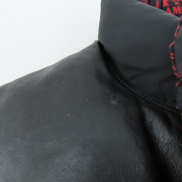 実際に弊社で買取させて頂いたHYSTERIC GLAMOUR×Rocky Mountain Featherbed/ヒステリックグラマー レザーヨーク ダウンベスト 0234AV01 Mの画像 7枚目