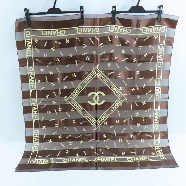 実際に弊社で買取させて頂いたCHANEL/シャネル ココマーク ロゴ ストール/スカーフの画像 1枚目