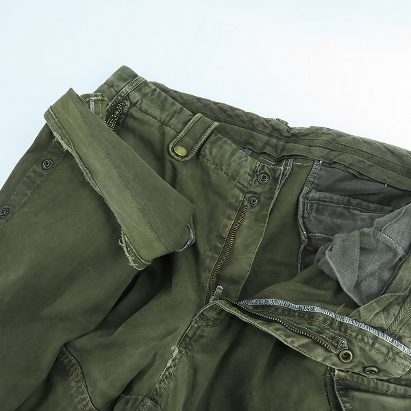 実際に弊社で買取させて頂いたkiminori morishita/キミノリモリシタ ビーズ装飾 裾ジップ カーゴパンツ 7717304-1 5/48の画像 2枚目