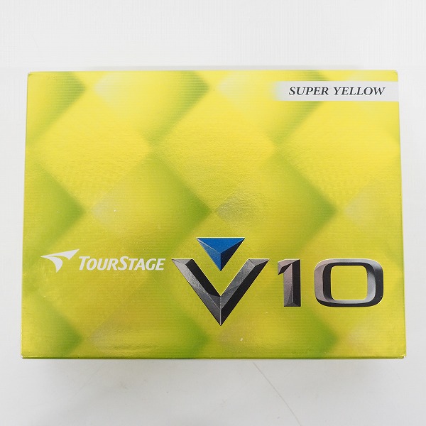 実際に弊社で買取させて頂いた【未使用】BRIDGESTONE/ブリヂストン TOURSTAGE/ツアーステージ V10 ゴルフボール スーパーイエロー 1ダース の画像 2枚目