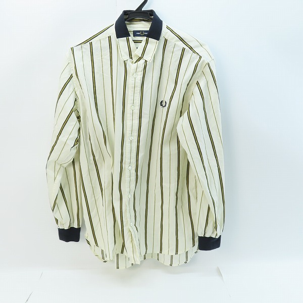 実際に弊社で買取させて頂いたFRED PERRY/フレッドペリー 胸刺繍 ストライプシャツ 長袖 ボタンシャツ F4544/L
