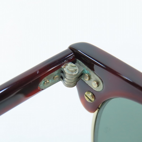 実際に弊社で買取させて頂いたRay-Ban/レイバン BAUSCH&LOMB クラブマスター サングラス/アイウェア W0366の画像 7枚目
