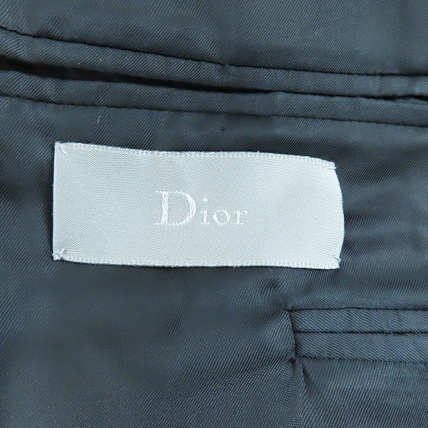 実際に弊社で買取させて頂いた【JPタグ】Dior HOMME/ディオールオム ベロア テーラードジャケット 8H3120180782 /44の画像 2枚目