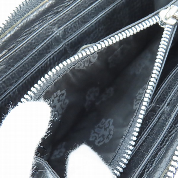 実際に弊社で買取させて頂いたCHROME HEARTS/クロムハーツ フルゼロピラミッドスタッズ REC-F ジップロングウォレットの画像 4枚目