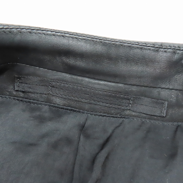 実際に弊社で買取させて頂いたJULIUS/ユリウス ラムレザー ライダースジャケット 457BLM13/1の画像 2枚目