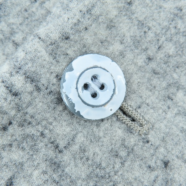 実際に弊社で買取させて頂いたKAZUYUKI KUMAGAI ATTACHMENT/カズユキクガマイ アタッチメント 絣2/48ダブルサージメルトン ロングコート KC52-077/1の画像 7枚目