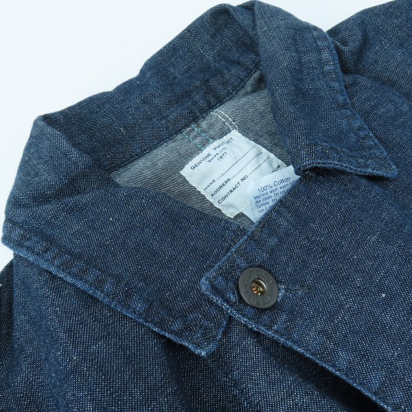 実際に弊社で買取させて頂いたPOST O'ALLS/ポストオーバーオールズ×SHIPS デニムカバーオール/Mの画像 5枚目