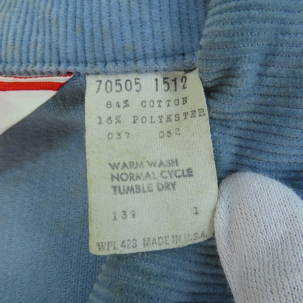 実際に弊社で買取させて頂いたLEVI'S/リーバイス コーデュロイ ジャケット 70505-1512/38の画像 3枚目