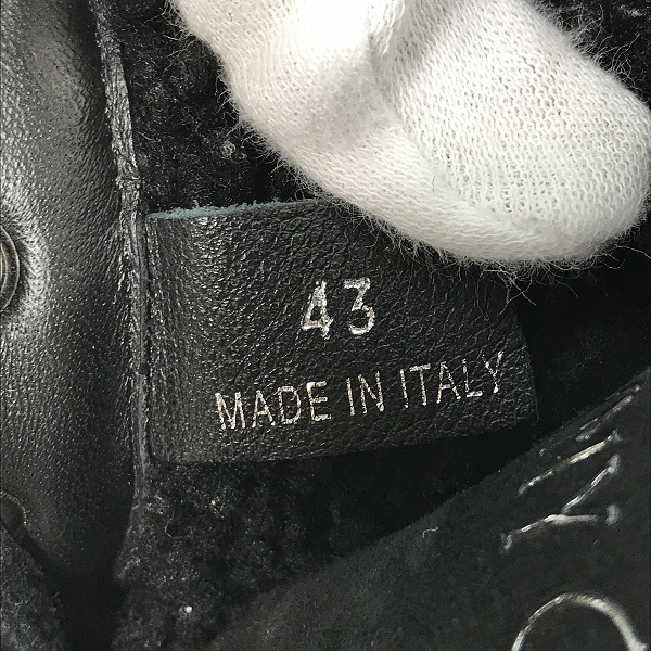 実際に弊社で買取させて頂いたJIMMY CHOO/ジミーチュウ クリアソール/裏地ボア レースアップブーツ 43の画像 5枚目