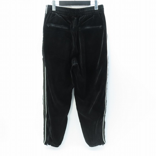 実際に弊社で買取させて頂いたWACKO MARIA/ワコマリア 23FW VELVET TRACK PANTS/ロゴ刺繍 ベロア トラック パンツ/ジャージ/Mの画像 1枚目