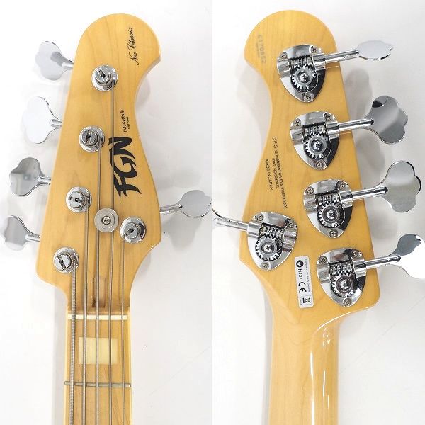 実際に弊社で買取させて頂いた★FGN/FUJIGEN/フジゲン Neo Classic ジャズベースType 5弦エレキベース ギグケース付の画像 2枚目