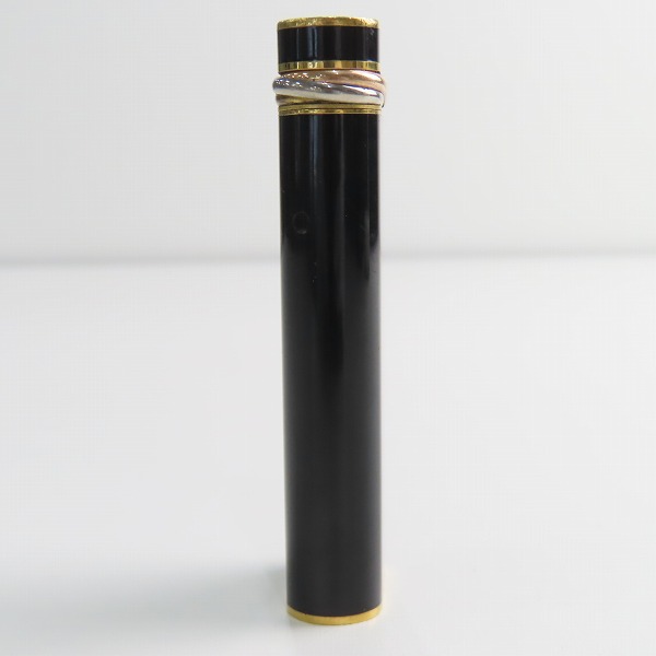 実際に弊社で買取させて頂いた(2)Cartier/カルティエ ガスライター ブラック×ゴールドの画像 2枚目