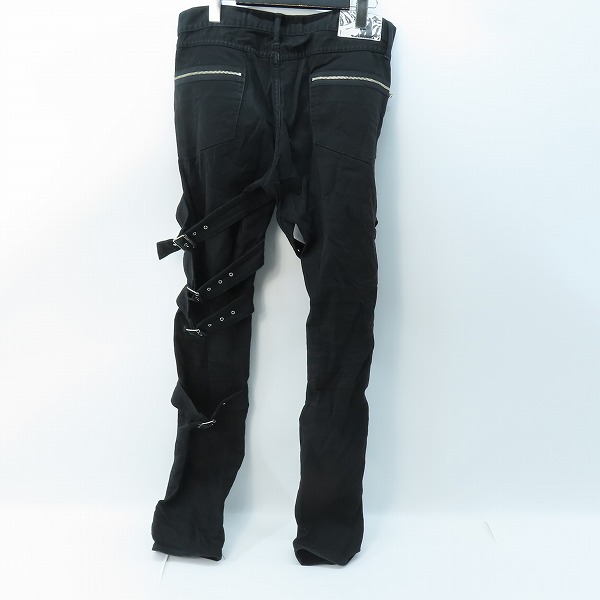 実際に弊社で買取させて頂いたHYSTERIC GLAMOUR/ヒステリックグラマー ボンテージスリムパンツ 06191AP03/32の画像 1枚目
