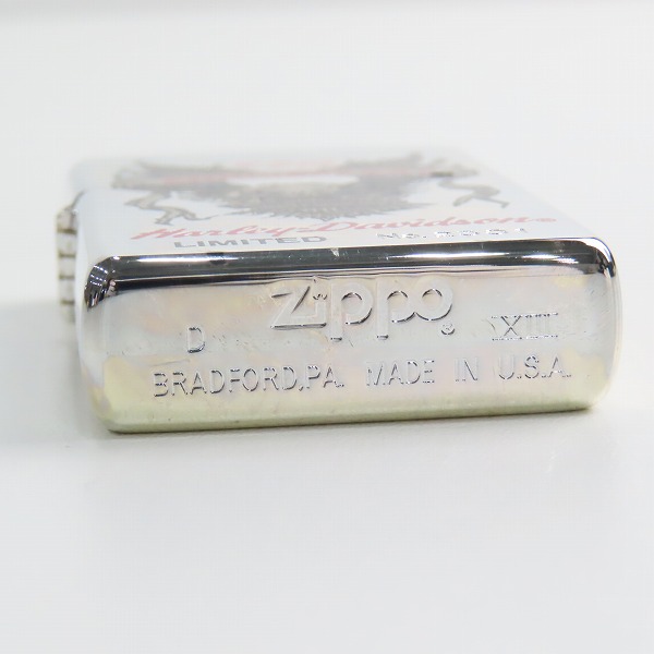 実際に弊社で買取させて頂いたZIPPO/ジッポー Harley-Davidson/ハーレーダビッドソン 95th Anniversary/95周年記念 エンジン型スタンド付き 1997年製の画像 4枚目