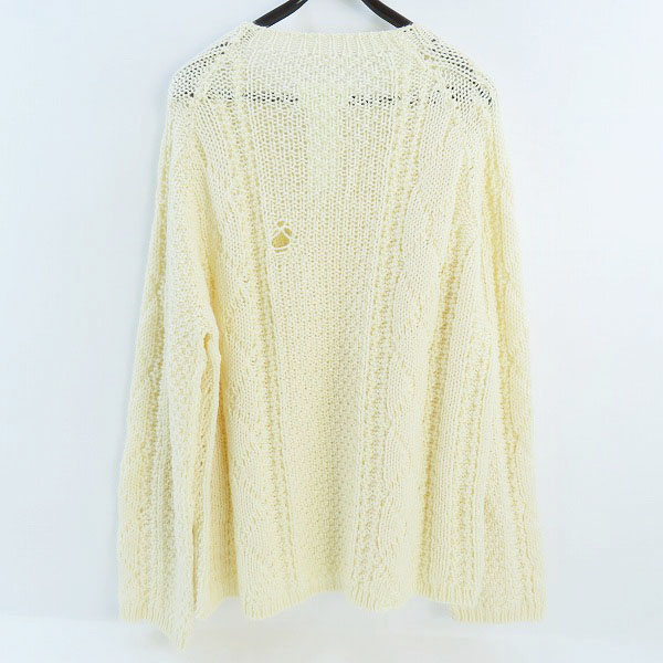 実際に弊社で買取させて頂いたMaison Martin Margiela 10/メゾンマルタンマルジェラ 21AW デストロイ ウールニット S50GP0252 S17833/1の画像 1枚目