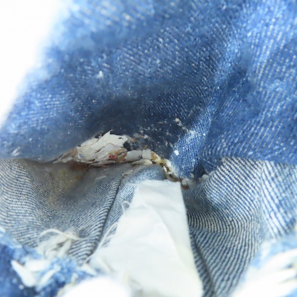 実際に弊社で買取させて頂いたLee/リー ヴィンテージ 101-J 70s初期 四角黒タグ デニムジャケットの画像 5枚目