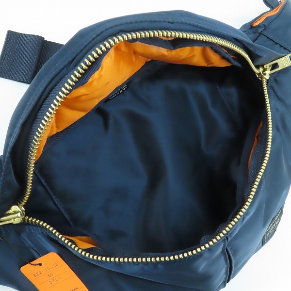 実際に弊社で買取させて頂いた(6)【未使用】PORTER/ポーター TANKER WAIST BAG (L) タンカー ウエストバッグ L アイアンブルー/622-76628の画像 3枚目