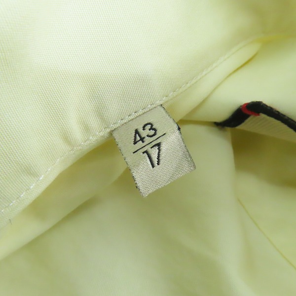 実際に弊社で買取させて頂いたGUCCI/グッチ 胸ロゴ刺繍 長袖シャツ 659895 ZAG0T/43-17の画像 7枚目