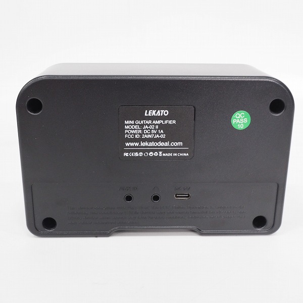 実際に弊社で買取させて頂いた【USBケーブル欠品】LEKATO JA-02 II Bluetooth搭載 5W 充電式ミニギターアンプ/動作確認済の画像 3枚目