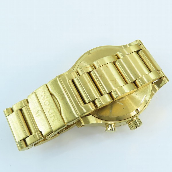 実際に弊社で買取させて頂いた【動作未確認】NIXON/ニクソン THE 51-30 CHRONO/クロノグラフ ウォッチ ゴールドの画像 2枚目