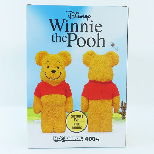 実際に弊社で買取させて頂いた【未開封】BE@RBRICK/ベアブリック Disney/ディズニー Winnie the Pooh COSTUME 400％ くまのプーさんの画像 1枚目